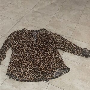 Leopard Print Women's Top